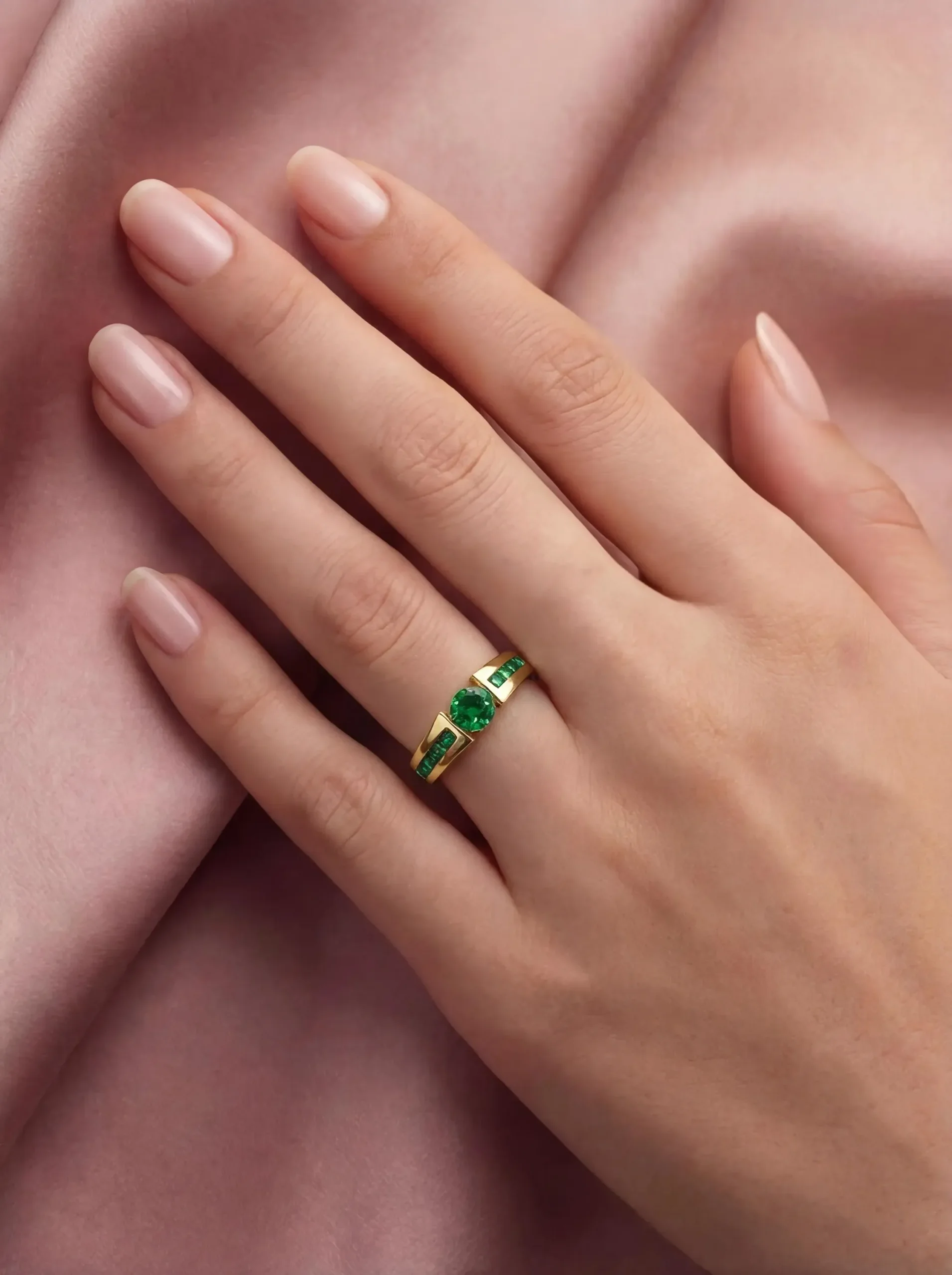 Tsavorite Garnet Ring