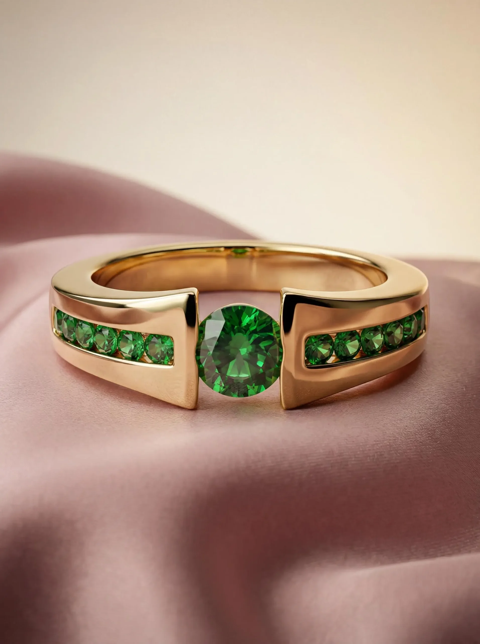 Tsavorite Garnet Ring
