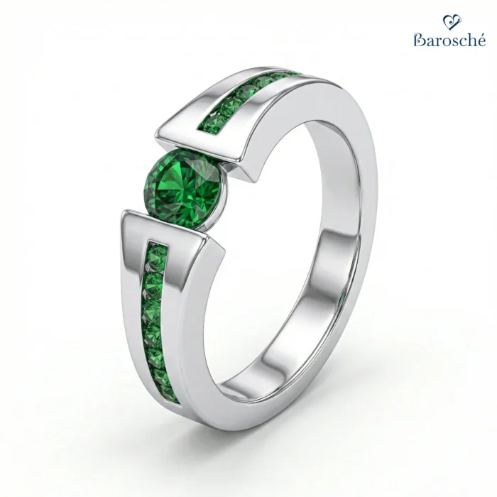 Handmade Tsavorite Garnet Ring
