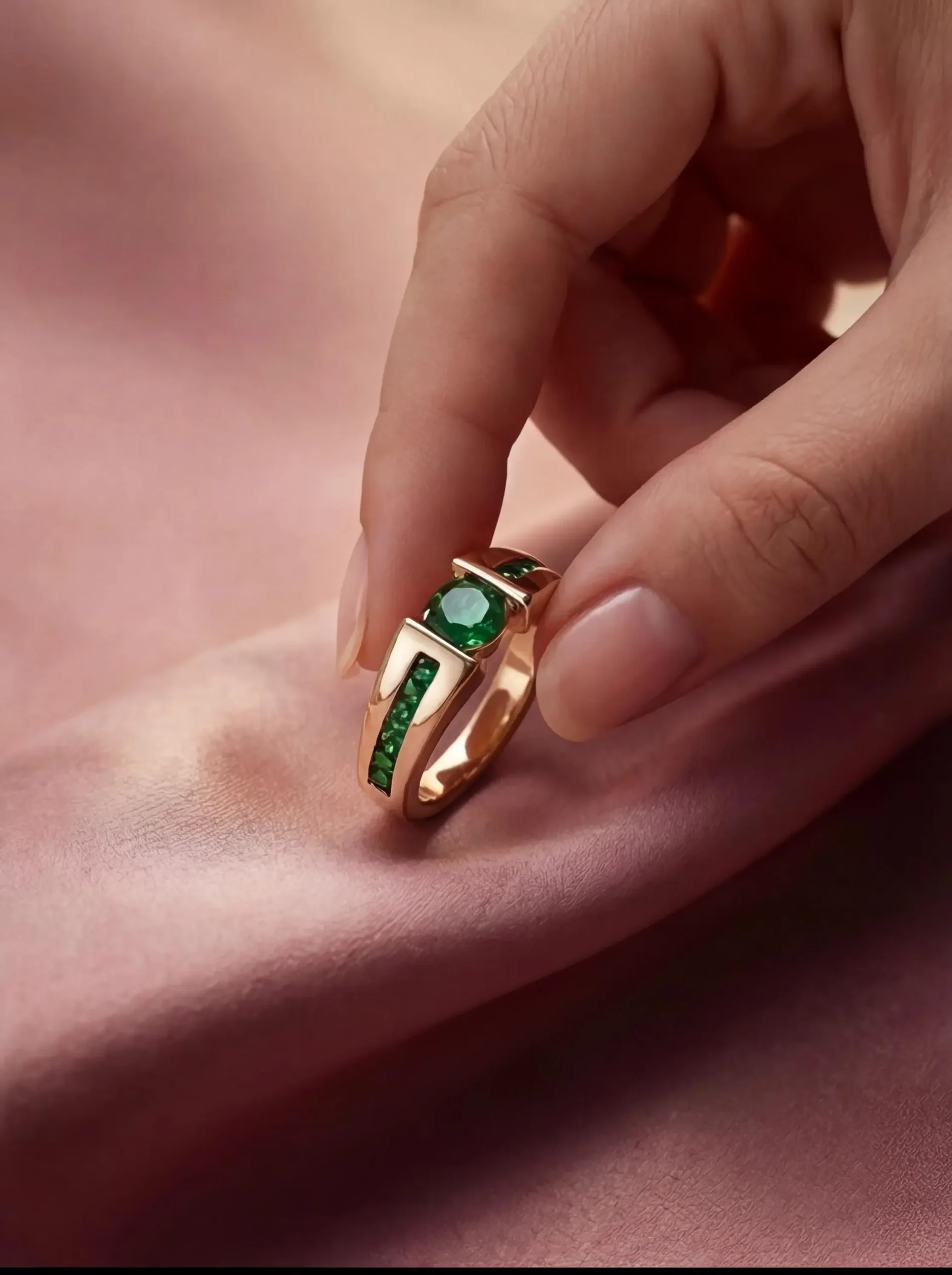 Tsavorite Garnet Ring