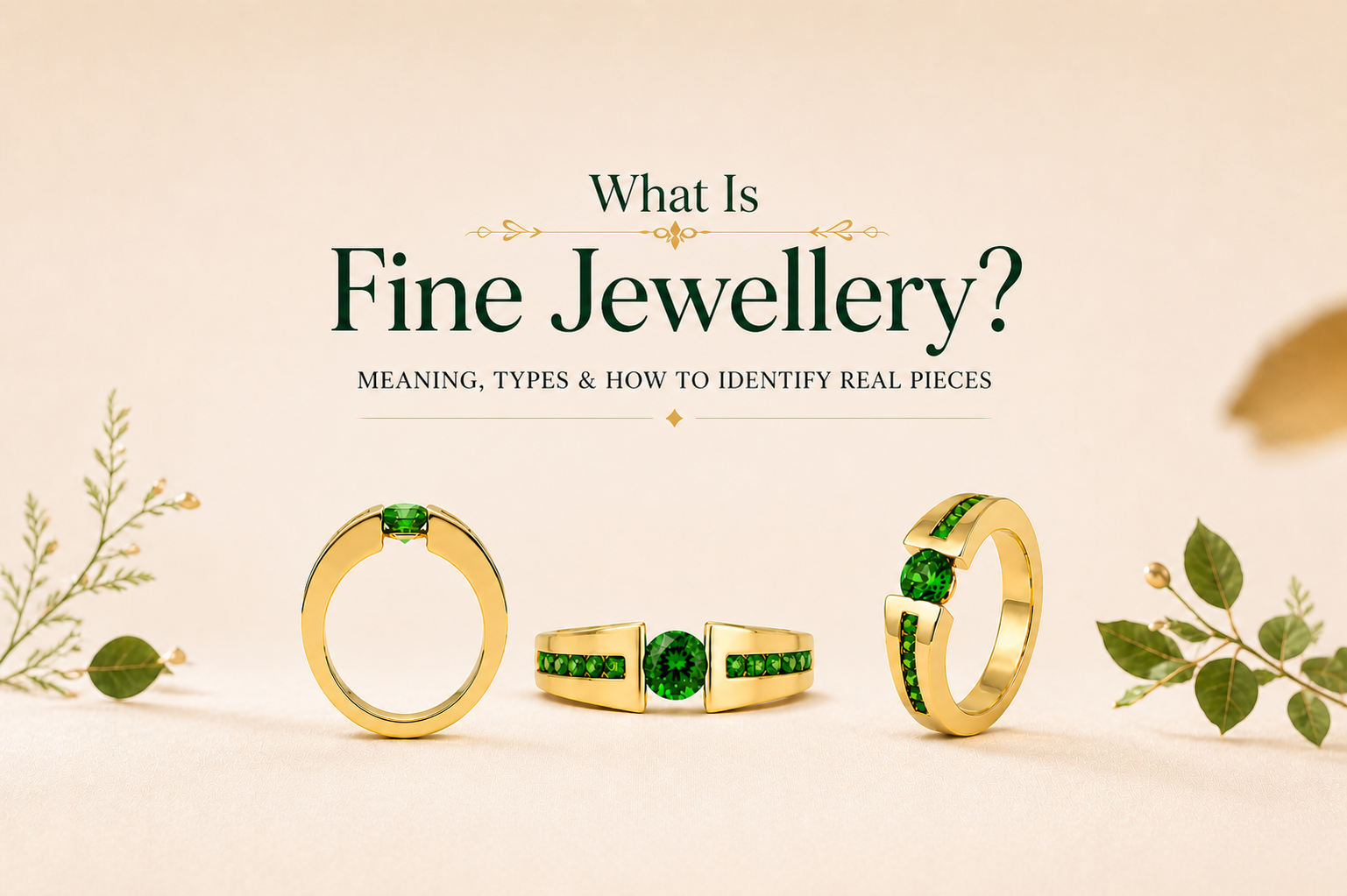 fine jewellery gold rings with green gemstones meaning types and how to identify real jewellery